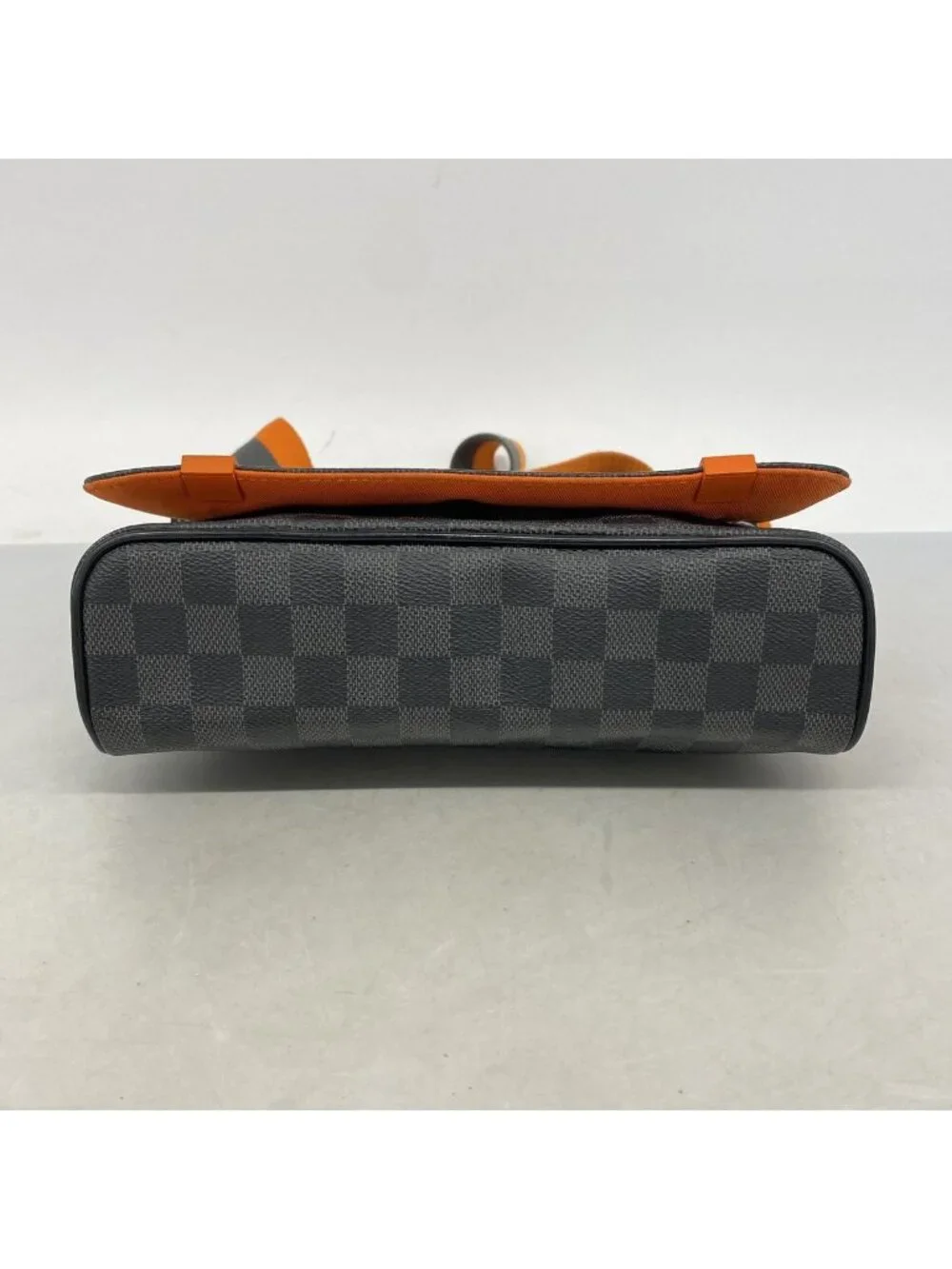 Louis Vuitton Shoulder Bag Damier Graphite District PM NM Black Orange